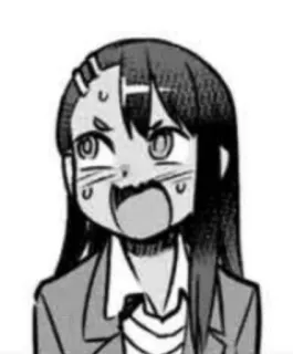 😳 Nagatoro Don't Toy with Me, Miss Nagatoro anime, manga, nagatoro, neck nicht, Nagatoro, lustig telegram sticker