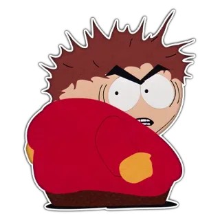 😡 Ike Broflovski South Park dessin animé, en colère, Ike, South Park, animation, enfant telegram sticker