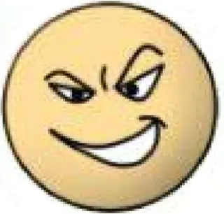 😬 Emoji, Smiley, Rosto, Maligno, Sinistro, Sorriso irônico telegram sticker