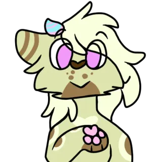 🐾 animale, gatto, carino, cartone animato, peloso, adesivo whatsapp sticker