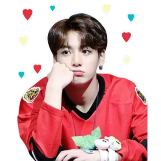 😒 Jungkook kpop, чонгук, певец, портрет, милый, сердце whatsapp sticker