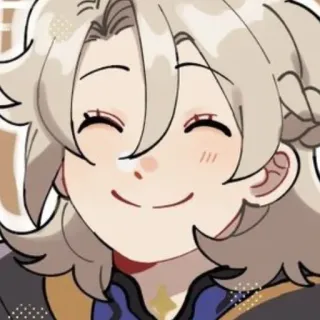 😄 Albedo Genshin Impact Anime, Genshin Impact, Albedo, Video game, Personagem whatsapp sticker