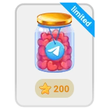 🎁 limited serca, słoik, telegram, naklejka, limitowane, miłość whatsapp sticker