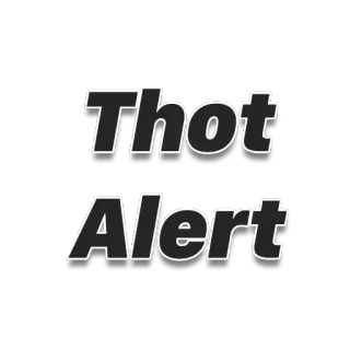 🤢 Thot Alert thot, alert, offensive, slang, warning telegram sticker
