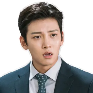 😨 Ji Chang-wook ator coreano, homem, terno, retrato whatsapp sticker