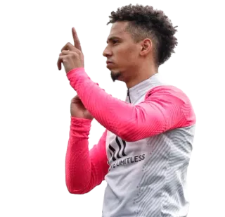 ☝️ limitless football, athlète, joueur de foot, homme, pointage telegram sticker