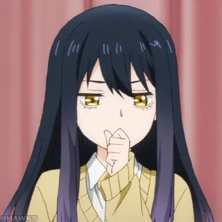 ☠️ Anime, Garota, Mangá, Personagem, Fofo, Expressão telegram sticker