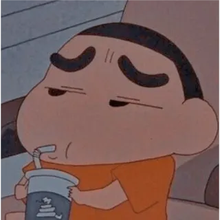 ❤ Shin-chan Crayon Shin-chan อนิเมะ, เครยอนชินจัง, การ์ตูน, ตัวละคร, ดื่ม, มังงะ telegram sticker