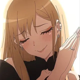 🙏 Marin Kitagawa My Dress-Up Darling Anime, Ragazza, Carina, Marin Kitagawa, My Dress-Up Darling telegram sticker