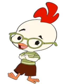 😀 Chicken Little Cartoon, Tier, Huhn, Film, Figur, Animation telegram sticker
