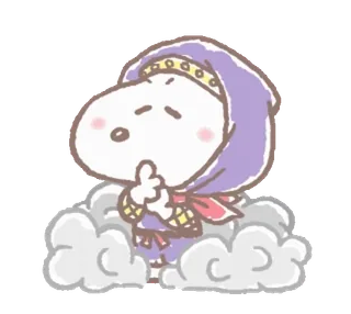 🥷 Snoopy Peanuts 史努比, 睡觉, 可爱, 狗, 卡通 whatsapp sticker