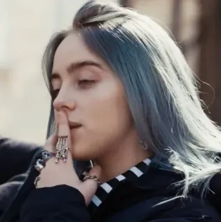 🕸 Billie Eilish musica, cantante, celebrità, pop, musicista, billie eilish telegram sticker