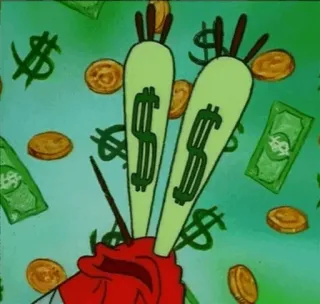 🙂 Mr. Krabs SpongeBob SquarePants $ whatsapp sticker