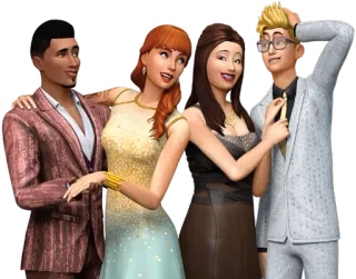 👫 sims, people, characters, celebration, formalwear telegram sticker