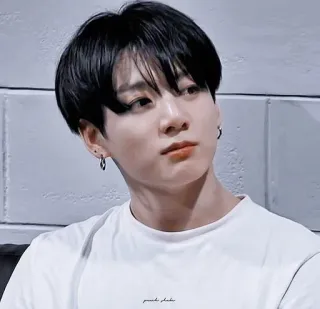 🐚 Jungkook kpop, bts, chanteur, portrait, asiatique, homme telegram sticker