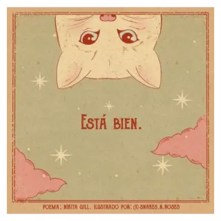 ✨ ESTÁ BIEN. cute, pig, clouds, stars, animals, illustration telegram sticker