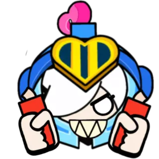 🧨 Colette Brawl Stars 电子游戏, 科莱特, 荒野乱斗, 贴纸, 卡通, 角色 telegram sticker