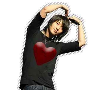 😍 คน, หัวใจ, ความรัก, เกาหลี, เอเชีย, รูปหัวใจ whatsapp sticker