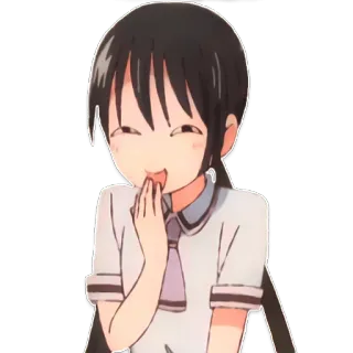 🙃 Anime, Garota, Bonita, Desenho animado, Sorriso telegram sticker