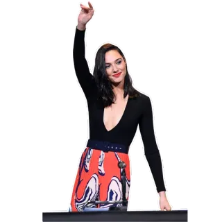 🙌 Gal Gadot Actriz, Celebridad, Mujer, Alfombra roja, Moda whatsapp sticker
