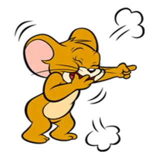 😛 Jerry Mouse Tom and Jerry cartoon, mouse, funny, jerry, character telegram sticker