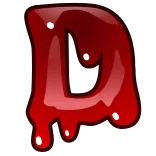 Bloody Font Emoji telegram emojis 🩸