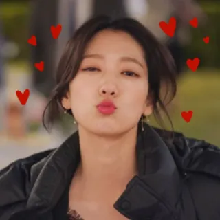 😘 hearts, kiss, love, woman, cute telegram sticker