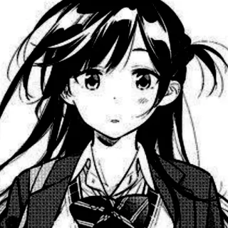 🎐 Anime, Manga, Mädchen, Porträt, Schuluniform telegram sticker