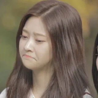 🍧 traurig, enttäuscht, Emotion, Ausdruck, koreanisch, Mädchen telegram sticker