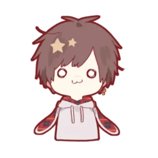 🤩 anime, sticker, cartoon, cute, chibi telegram sticker