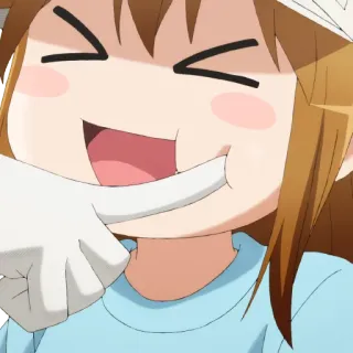 😆 Anime, Desenho animado, Rosto, Personagem, Expressão telegram sticker