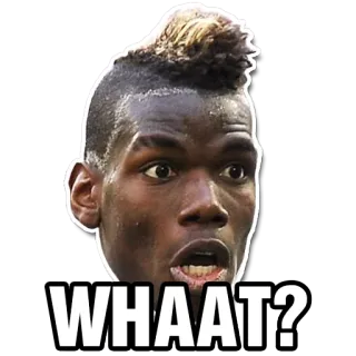 😲 WHAAAT? что, сюрприз, шок, реакция, поль погба telegram sticker