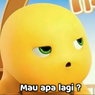 😡 Mau apa lagi ? desenho animado, animado, personagem, fofo, engraçado, expressão telegram sticker
