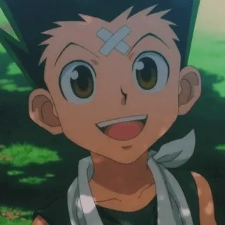 🌿 Gon Freecss Hunter x Hunter Anime, Garçon, Pansement, Dessin animé, Gon telegram sticker