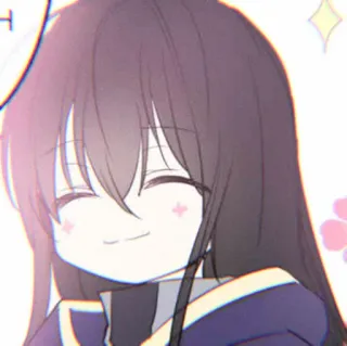 🐺 anime, dziewczyna, słodkie, manga, kawaii, postać telegram sticker