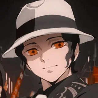 🌟 Muzan Kibutsuji Demon Slayer Anime, Demon Slayer, Muzan Kibutsuji, Personagem, Chapéu, Mangá telegram sticker