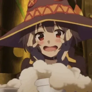 🍓 Megumin Konosuba Anime, Megumin, Konosuba, Kawaii, Mignon, Explosion whatsapp sticker