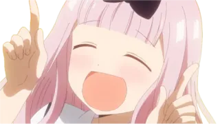 🈲 Chika Fujiwara Kaguya-sama: Love Is War Anime, Chika Fujiwara, Kaguya-sama: Love is War, Feliz, Fofo, Apontando telegram sticker