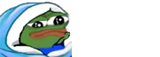 😕 Pepe pepe the frog, sad, frog, meme telegram sticker