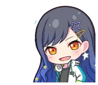 🌟 Anime, Personagem, Desenho animado, Chibi whatsapp sticker