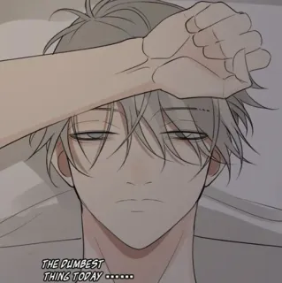 🕸 THE DUMBEST THING TODAY ...... Anime, Manga, Personnage, Sommeil, Expression whatsapp sticker