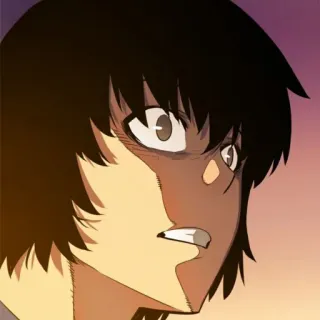 🔥 enojado, cara, anime, manga, personaje, retrato telegram sticker