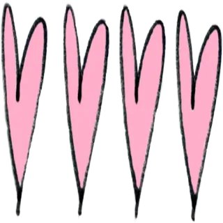 💖 Herzen, Rosa, Liebe, Romantisch, Süß, Aufkleber, Dekoration whatsapp sticker