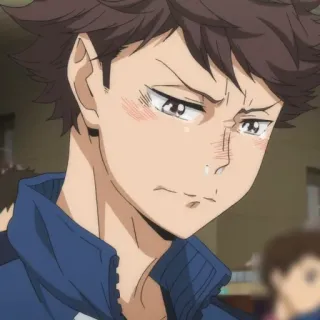 💗 Tooru Oikawa Haikyuu!! Anime, Haikyuu, Oikawa, Tooru Oikawa, piangere, triste, Manga telegram sticker