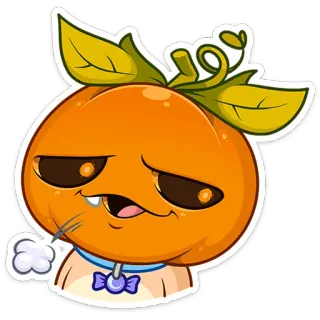 🎃 カボチャ, 漫画, キャラクター, ハロウィン, かわいい, オレンジ, ステッカー, 面白い telegram sticker