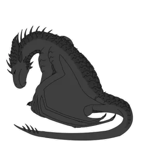 😰 dragon, fantaisie, créature mythique, reptile, monstre, ailes, animal whatsapp sticker