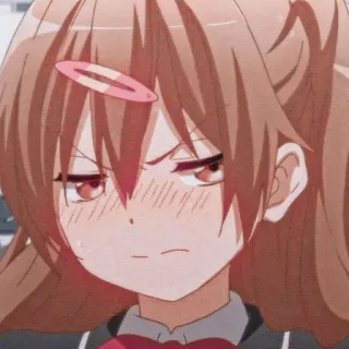 ✨ Anime, Dessin animé, Fille, Mignon, En colère, Rougir, Suffisant telegram sticker