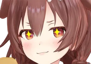 ✨ Inugami Korone Hololive Anime, Virtueller YouTuber, Hund, VTuber, Idol telegram sticker