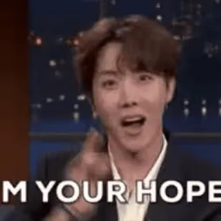 🌞 I'M YOUR HOPE jhope, speranza, Kpop, BTS, positivo, motivazione, intrattenimento telegram sticker