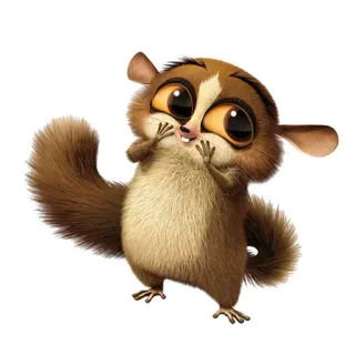 🥺 Mort Madagascar キツネザル, かわいい, アニメ, 動物, 映画 whatsapp sticker